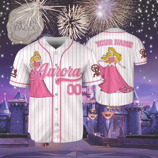 Discover Custom Aurora Princess Baseball Jersey, Sleeping Beauty Jersey Shirt