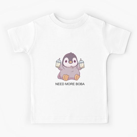 Discover Boba Pengu! Kids T-Shirt