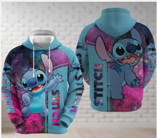 Cute Stitch 3D HOODIE HALLOWEEN GIFT CHRISTMAS GIFT OVER PRINT BEST PRICE