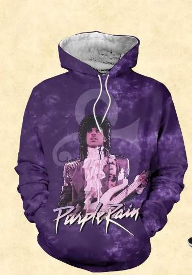 Vintage Prince Purple 3D Hoodie