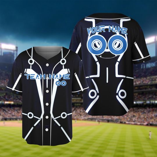 Discover Personalized Disney Tron Legacy Cosplay Baseball Team Jerseys
