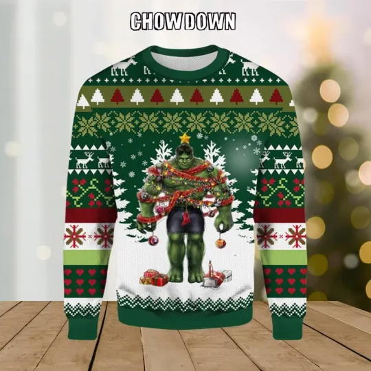 SpiderWee – Marvel Merry Christmas Hulk Ugly Sweater
