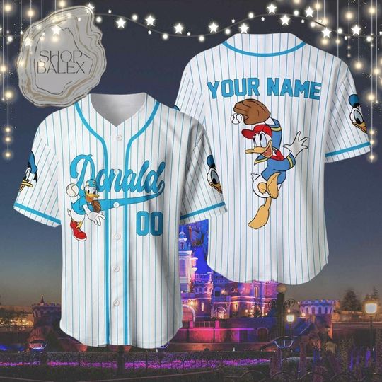 Discover Custom Donald Duck Baseball Jersey, Disney Donald Jersey Shirt