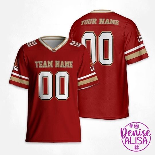 Discover Custom Football Jersey, Personalized Jersey For Men And Women With Your Team Name, Great Gift For San Francisco Fans Game Day