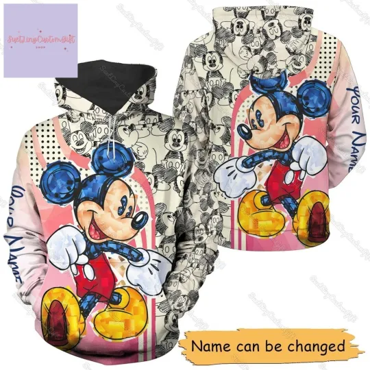 Discover Mickey Mouse Hoodies, halloween 3D Hoodie,