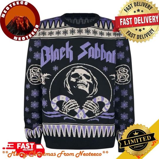 Christmas Gift Holiday Black Sabbath Xmas Gift Ugly Sweater 2025