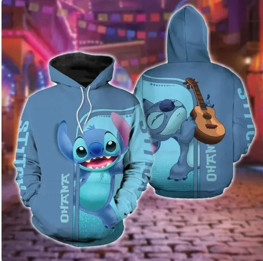 Ohana Stitch 3D HOODIE HALLOWEEN GIFT CHRISTMAS GIFT BEST PRICE OVER PRINT