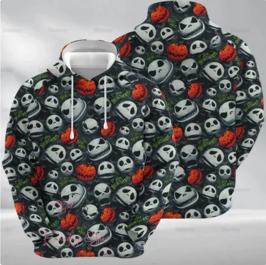 Halloween Jack Skellington 3D HOODIE HALLOWEEN GIFT BEST PRICE OVER PRINT