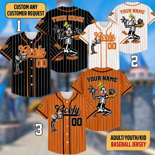 Discover Custom Goofy Halloween Collection Baseball Jersey