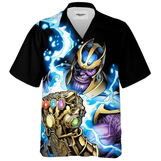 Discover Thanos Hawaiian Shirt, Marvel Hawaiian Shirt, Villains Club Hawaiian Shirt