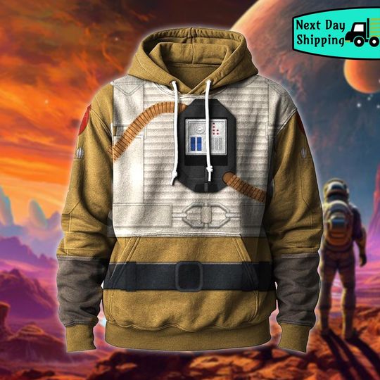 Discover Vintage Space Explorer Hoodie, Retro Sci-Fi Zip Jacket, Pilot Costume Sweatshirt, Unisex Cosplay Outerwear, Gift for Sci-Fi Fans