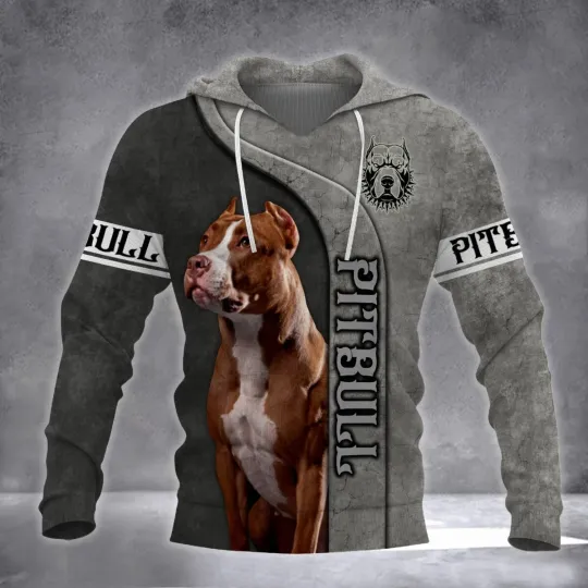 Discover Pitbull hoodie new cloth winter thick hooded Hoodie 3d printed new hoodie