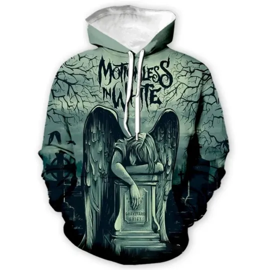 Discover 3d hoodie halloween movie lovers, Motionless In White hoodie