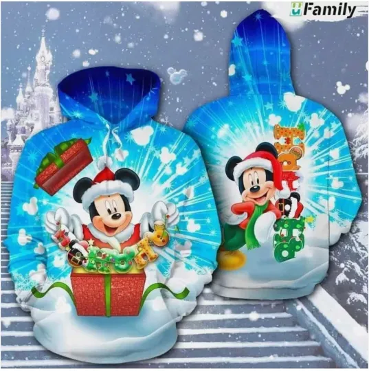 Discover Christmas Mickey Mouse 3D HOODIE HALLOWEEN GIFT CHRISTMAS GIFT BEST PRICE