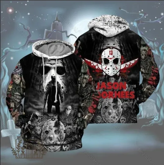 Discover Halloween Jason Voorhees 3D HOODIE Halloween