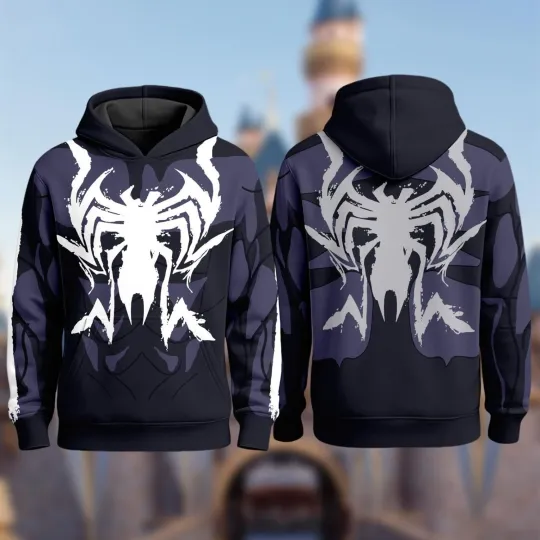 Symbiote Spider Cosplay Costume 3D Sweatshirt, Anti Hero Halloween Costume