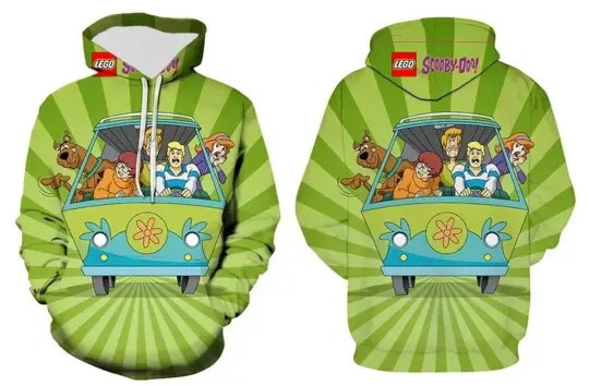 Discover Scooby Doo Hoodie All Over Print Unisex, Size S-5XL