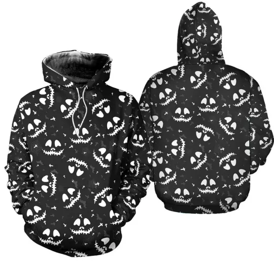 Jack Skellington Lovers Nightmare Before Christmas Halloween 3D HOODIE2