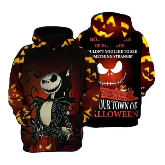 Jack Skellington Shouldn_t You Like To See Something Strange 3D HOODIE Us Size