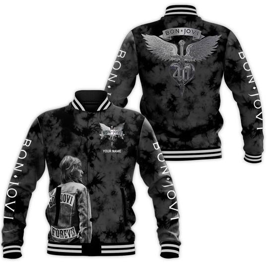 Bon Jovi Music Baseball Jacket For Fan