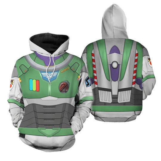 Buzz Lightyear Hoodie And Joggers Set, Buzz Lightyear Cosplay Shirt, Disney Toy Story Hoodie, Disney Costume Adult, Halloween Shirt