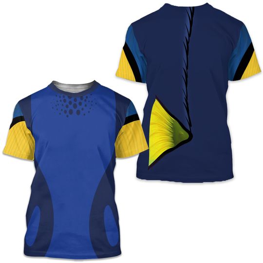 Funny Fish Costume 3D T-Shirt, Animal Kingdom Shirt, Movie Characters Tee