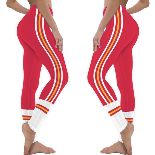 Kanas Chief Leggings, football Chiefs Football Yoga Pants Leggings, Game Day Leggings
