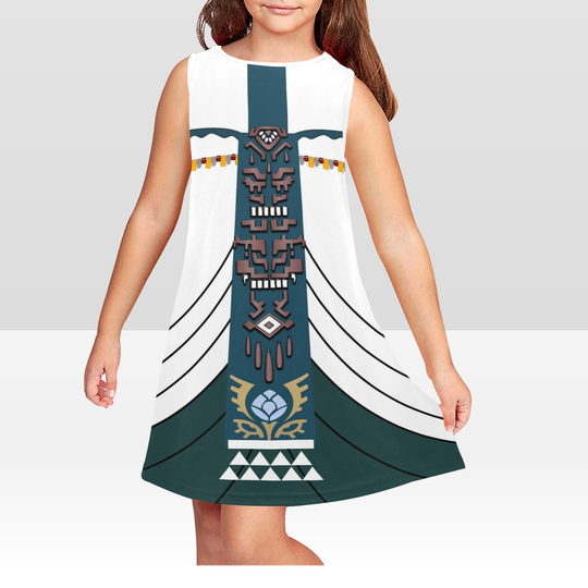 Kids Zelda Tears of the Kingdom Dress | Anime Cosplay Shirt | Halloween costume