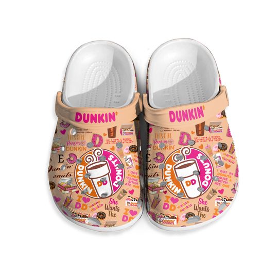 Dunkin Shoes, Dunkin Sandals, Dunkin Donuts Shoes, Dunkin Donuts Gift, Dunkin Shoes For Women, Dunkin Men Shoes, Dunkin Summer Shoes