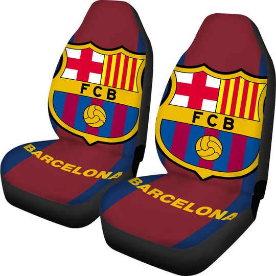 FC Barcelona Car Seat Covers - Soccer Fan Gift, Sports Team Accessory, Auto Decor & Car Accessories for Vehicle Decor