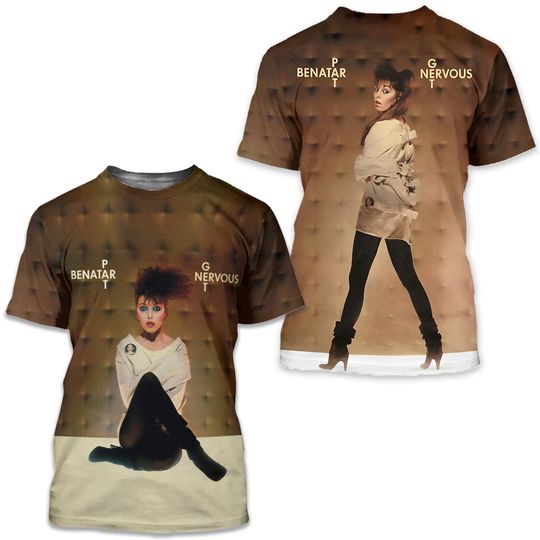 Pat Benatar Get Nervous Album Cover AOP 3D T-shirt
