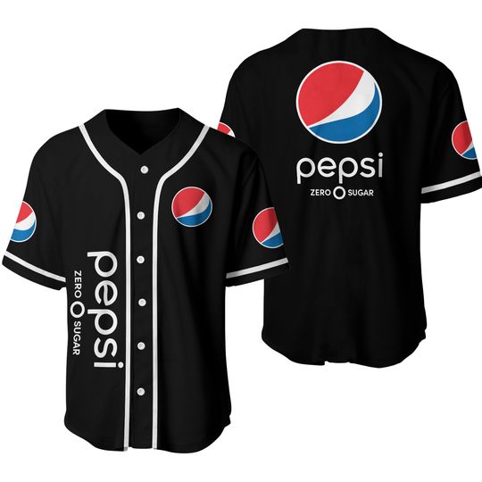 Pepsi Zero Baseball Jersey, Carbonated Drinks Lover Jersey Shirt