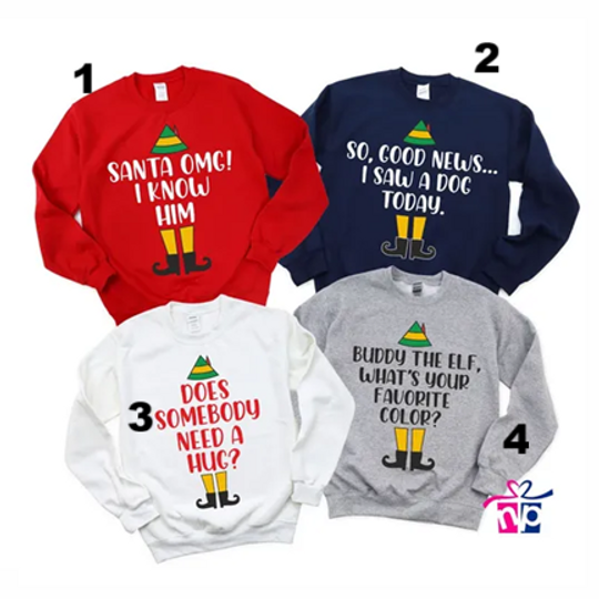 Buddy the Elf Sweatshirts, Elf Movie Quote, Cotton Headed, Christmas Sweatshirts, Family Christmas, Elf Sweatshirts