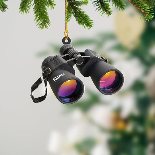 Discover Binoculars Christmas Light Ornament, Xmas Tree Decor, Loved Binoculars Ornament, Christmas Hanging Ornament Gift TD-1010-UODE