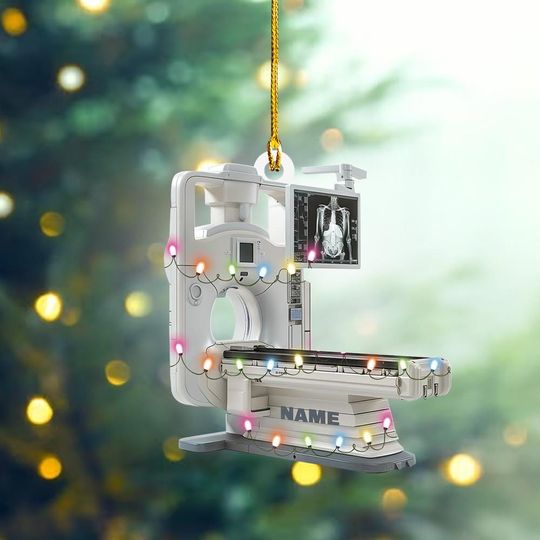 Discover Personalized Xray Scan Machine Ornament, Radiologist Christmas Ornament, Radiology Ornament, Xray Tech Ornament, RAD Tech Gift ID-1120-EVC6