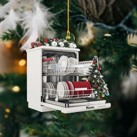 Discover Personalized Dishwasher Christmas Ornament, Dishwashing Christmas Ornament, Kitchen Ornament, Dishwasher Holiday Ornament Gift