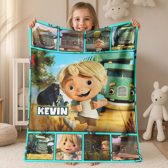 Personalized Trash Truck Blanket, Trash Truck Blanket, Trash Truck Birthday Gifts