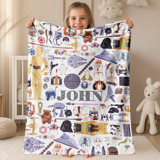 Discover Personalized Disney Star Wars Fleece  Blanket