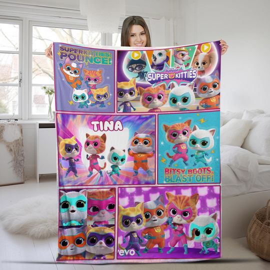 Discover Personalized Disney Junior SuperKitties Blanket, Disney Junior Music Blanket