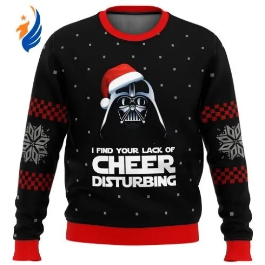 Discover Star Wars Vader Lack of Cheer Ugly Christmas Sweater
