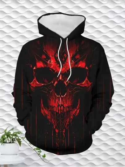 Discover Skull Honor Halloween Hoodie 3D All Over Print Hoodies