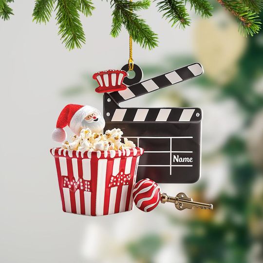 Discover Personalized Clapperboard Ornament, Clapperboard Christmas Ornament, Clapperboard Lovers Ornament, Clapperboard Ornament Decor ID-1203-C6U2