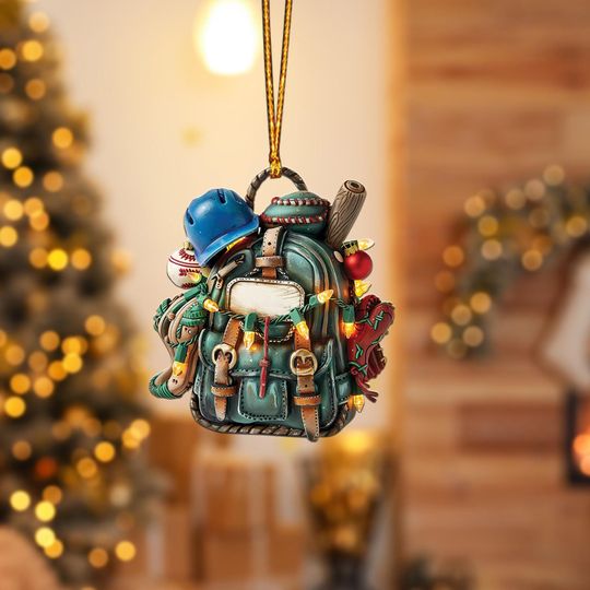 Baseball Bag Christmas Ornament, Baseball Christmas Ornament, Baseball Ornament, Baseball Club Ornament Holiday Gift