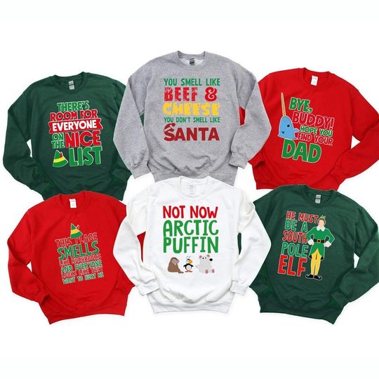 Discover Elf Movie Quote Long Sleeve: Matching Family Christmas Tee