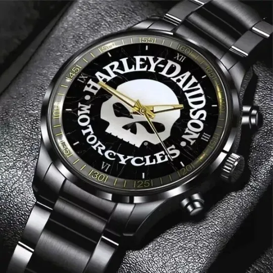 Discover Harley---Davidson Black Stainless Steel Watch