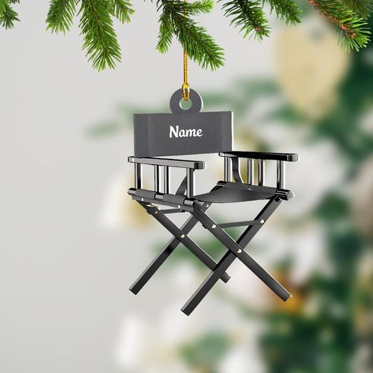 Discover Director Chair Christmas Ornament, Christmas Tree Decor, Loved Chair Ornament, Xmas Hanging Ornament Gift