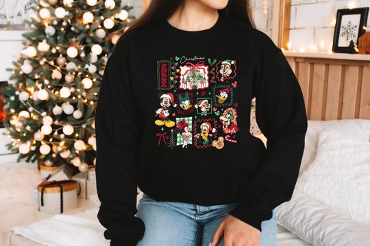 Discover Disney Coquette Bow Tis The Season Sweatshirt, Mickey Gingerbread Christmas Hoodie, Disney Family Christmas Trip, Mickey's Very Merry Xmas