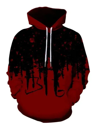 Discover Blood Halloween Theme 3D Hoodie All Over Print