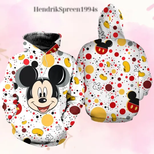 Discover Mickey Mouse Hoodie, Mickey Mouse Polka Dot Shirt