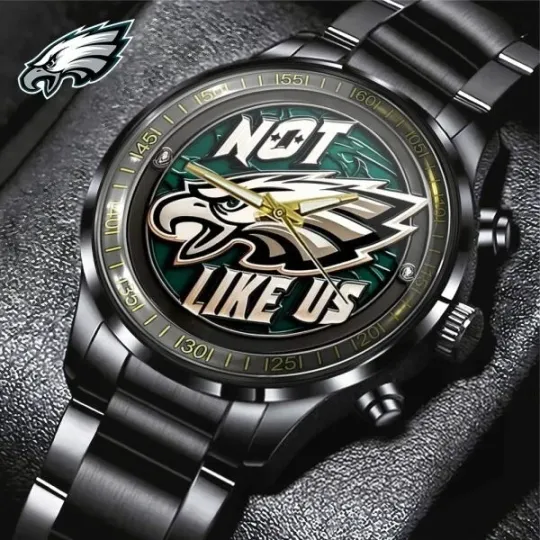 Discover Not like us Eagles Black Stainless Steel Watch